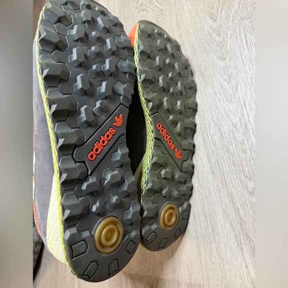 adidas Neon Orange and Yellow Athletic Sneakers - Picture 8 of 8